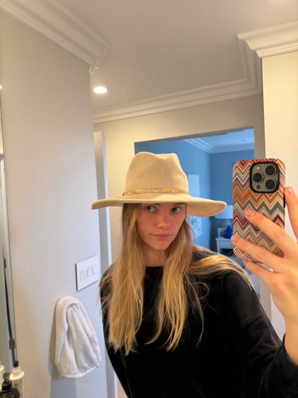 Anthropologie Woven Wide-Brim Straw Hat in Beige - Women's Sun Hat